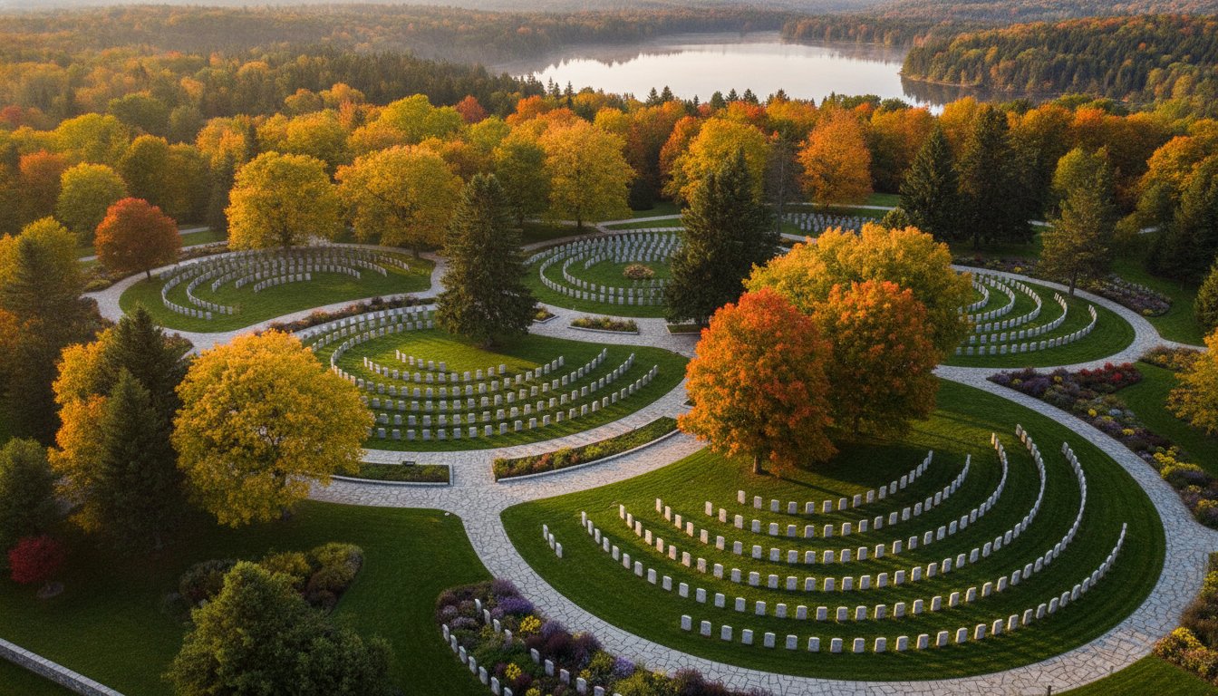 The Art of Memorial Garden Aerial Photography: A Professional Canadian Guide